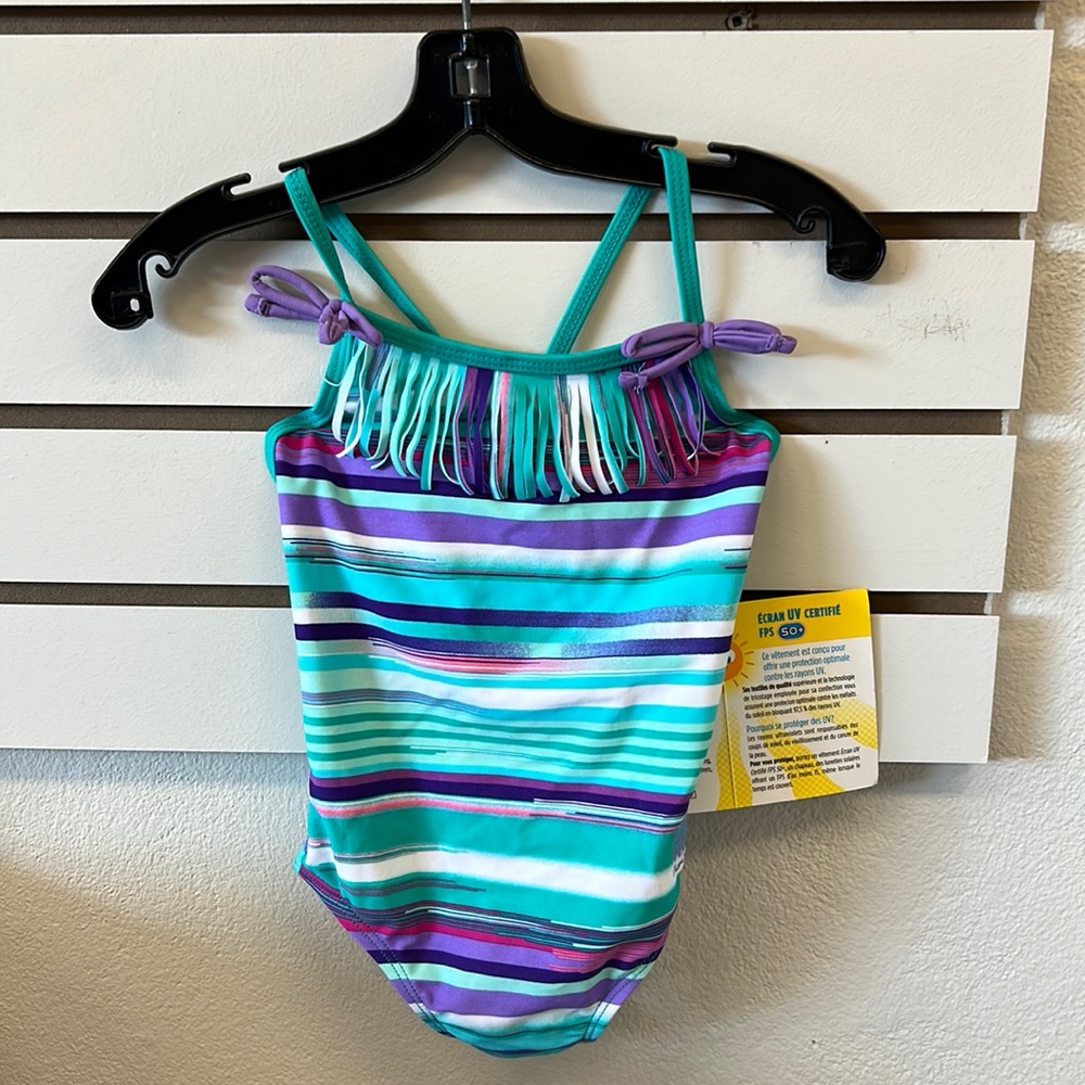 NWT ROCOCO One Piece Swim Wear Girl Blue